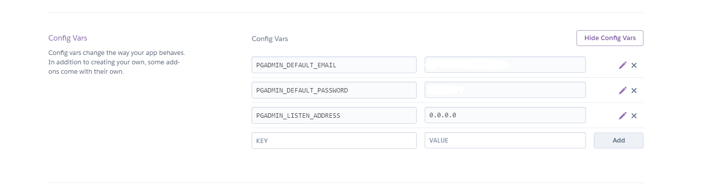 Heroku Configs